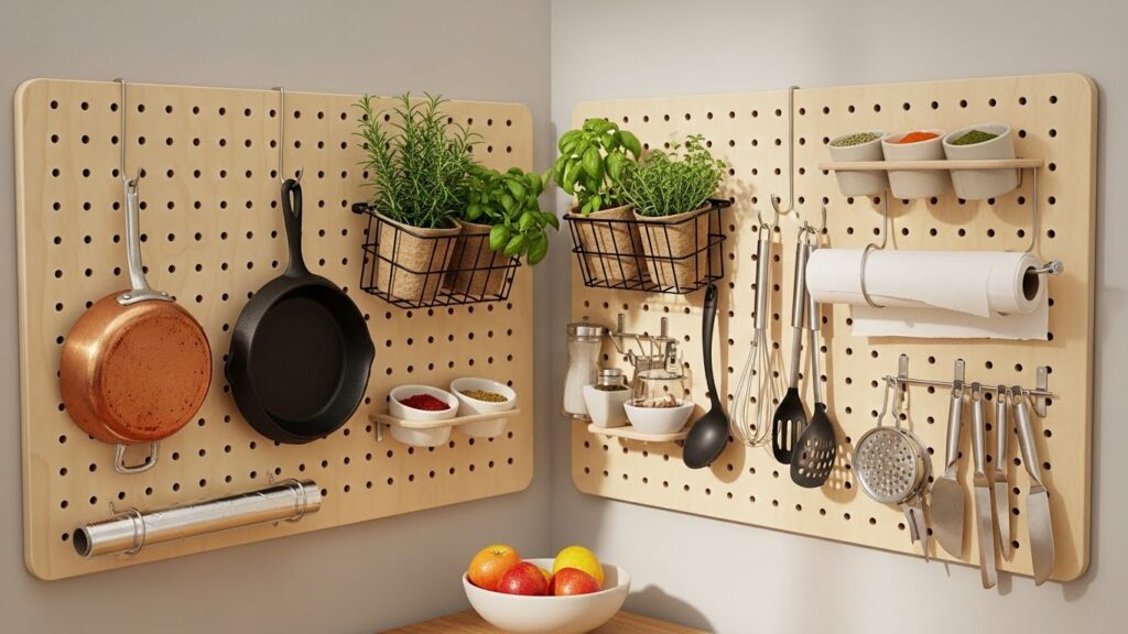 Clever Corner Pegboard Solutions