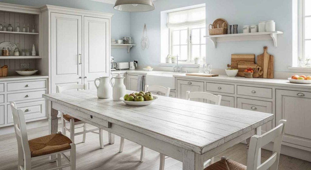 Coastal Vibes with Weathered White Furniture