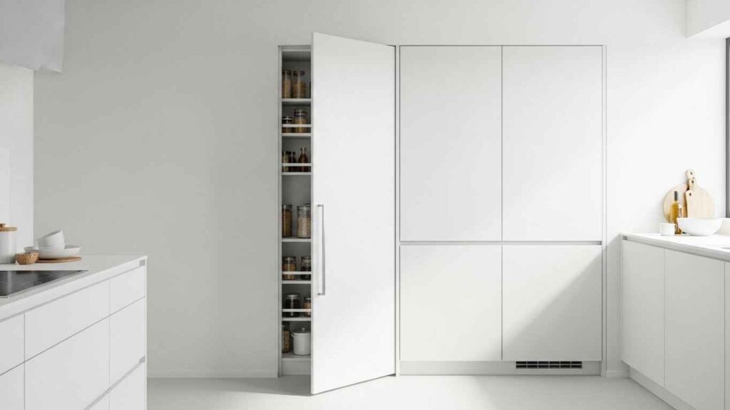 Concealed Pantry for a Seamless Look