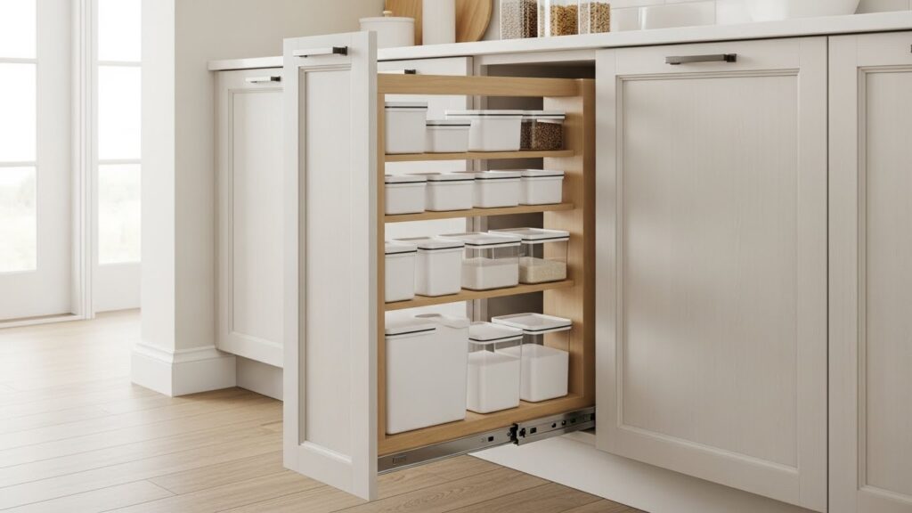 Concealed Pull-Out Pantry