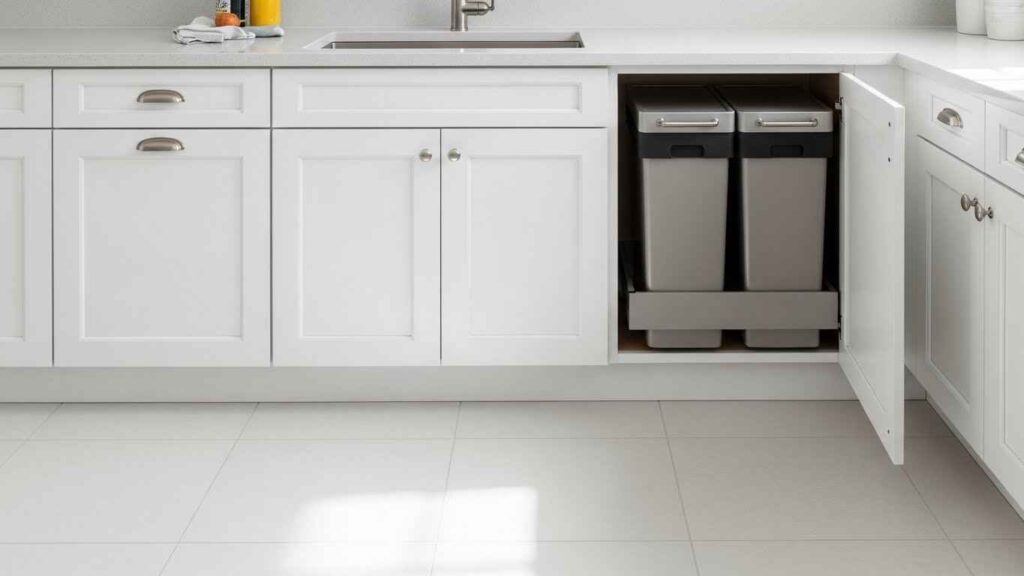 Concealed Trash and Recycling