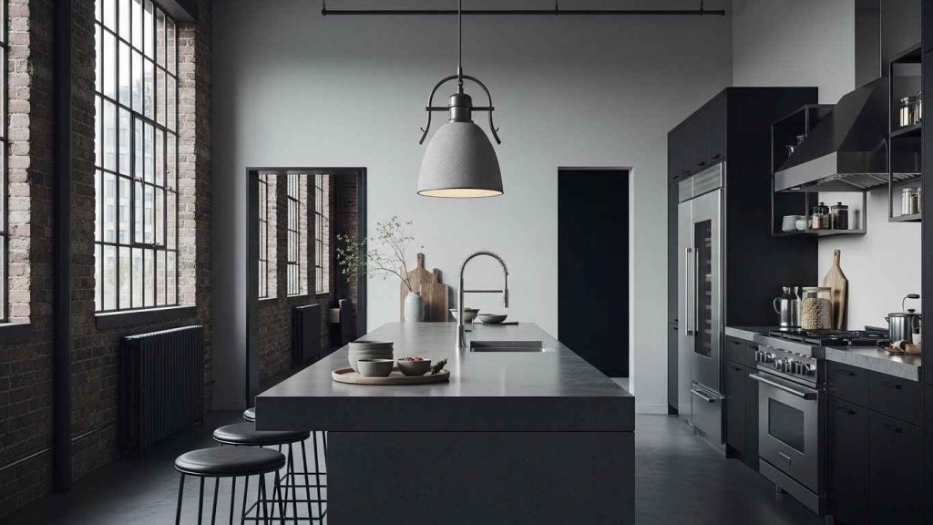 Concrete & Matte Black Fusion