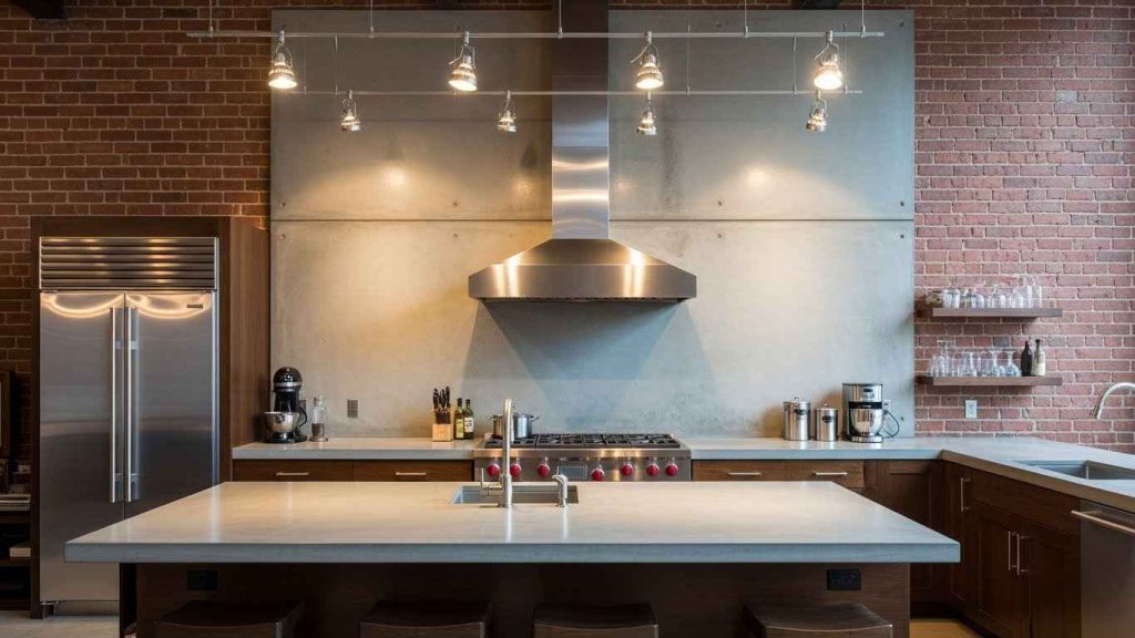 Concrete Slab Backsplash Edge