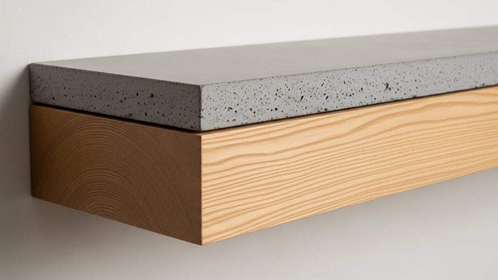 Concrete and Wood Fusion