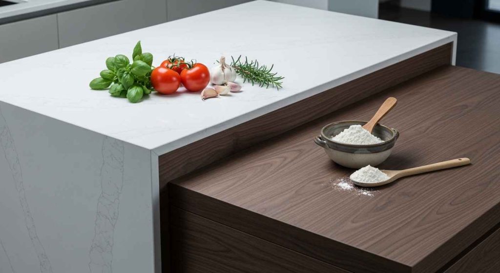 Contrasting Countertop Materials
