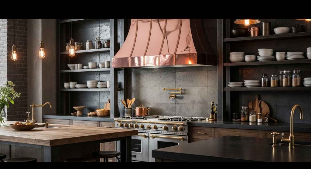 Copper Metallic Glossy Accents