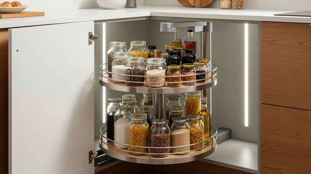 Corner Shelf Carousel Unit