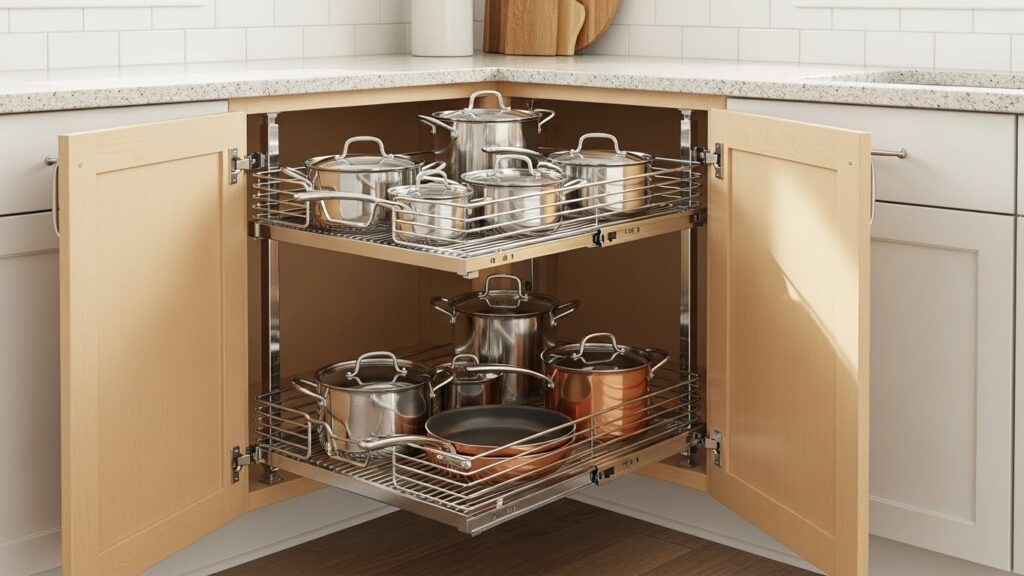 Corner Swing-Out Trays