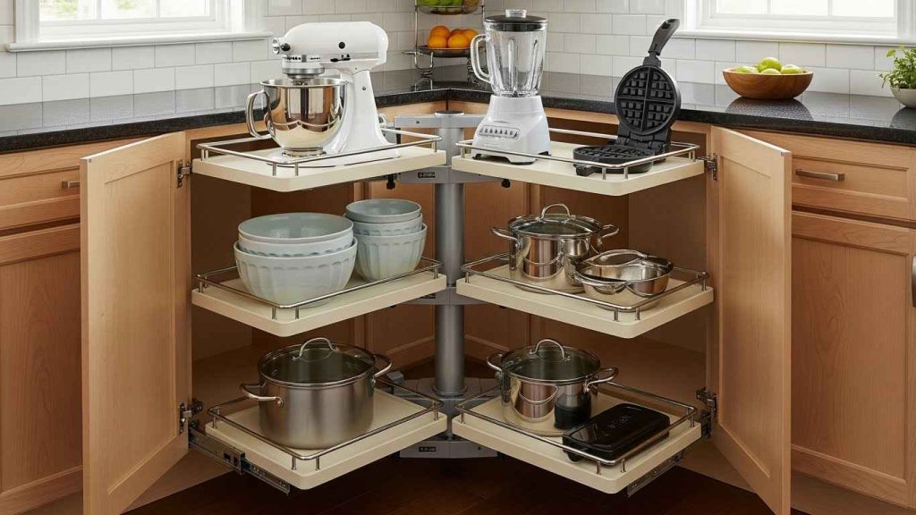 Corner Swivel Shelving Units