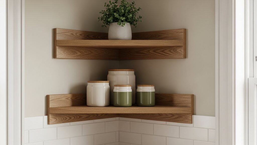 Corner Triangle Shelf Units
