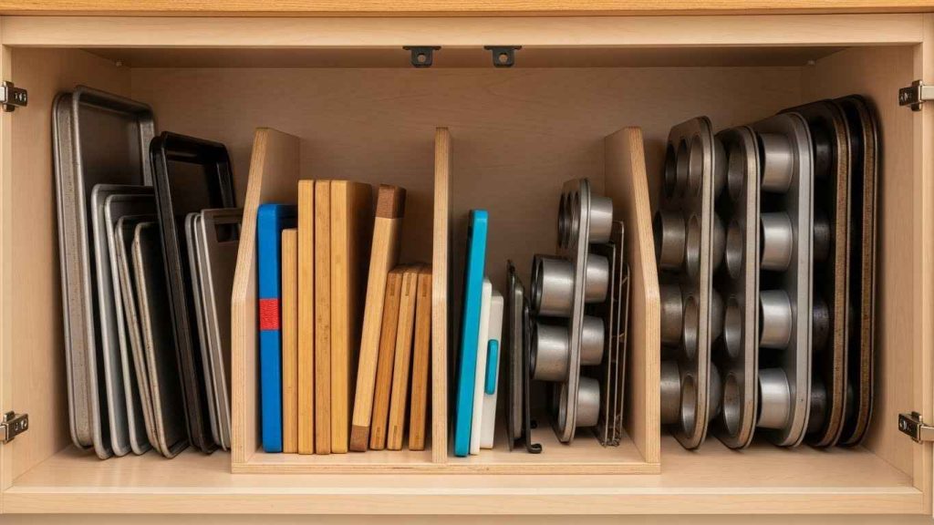 Corral Baking Sheets Vertically