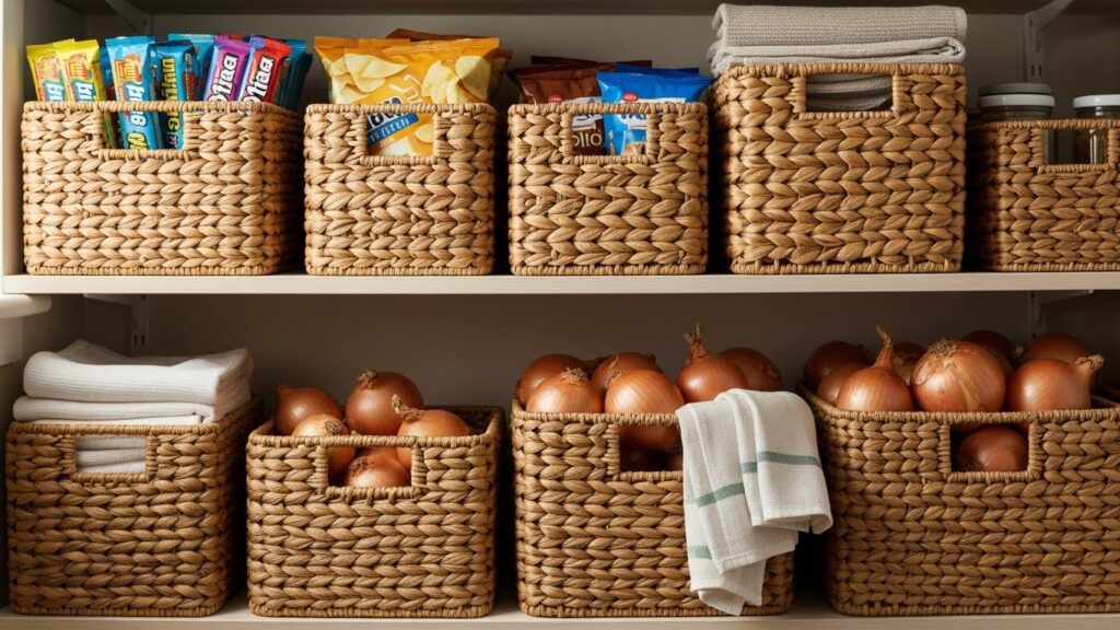 Corral Items in Baskets