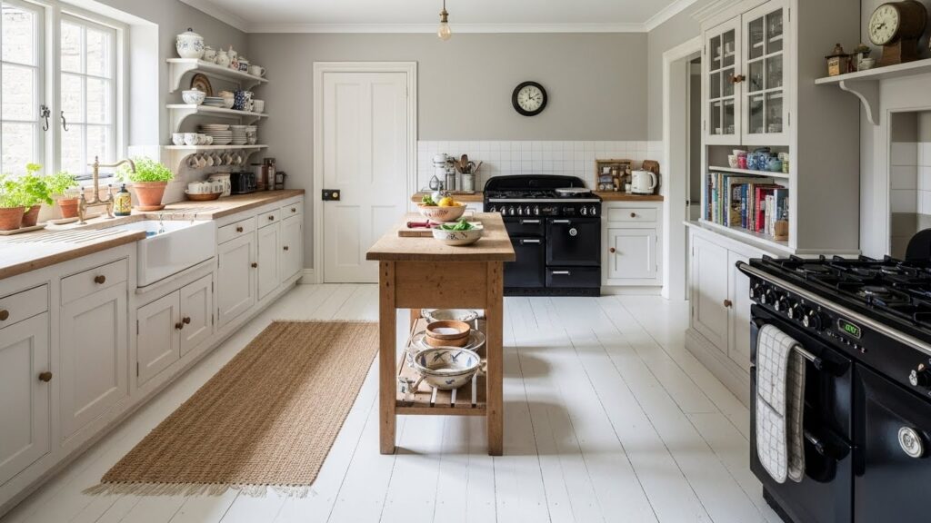 Cozy White Painted Floorboards