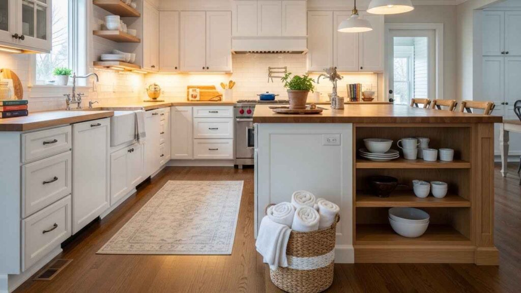 Cozy and Inviting Modern White Kitchen