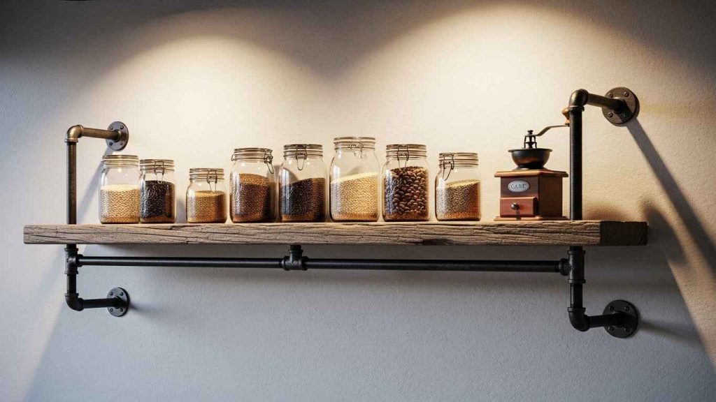 Create a DIY Pipe Shelf