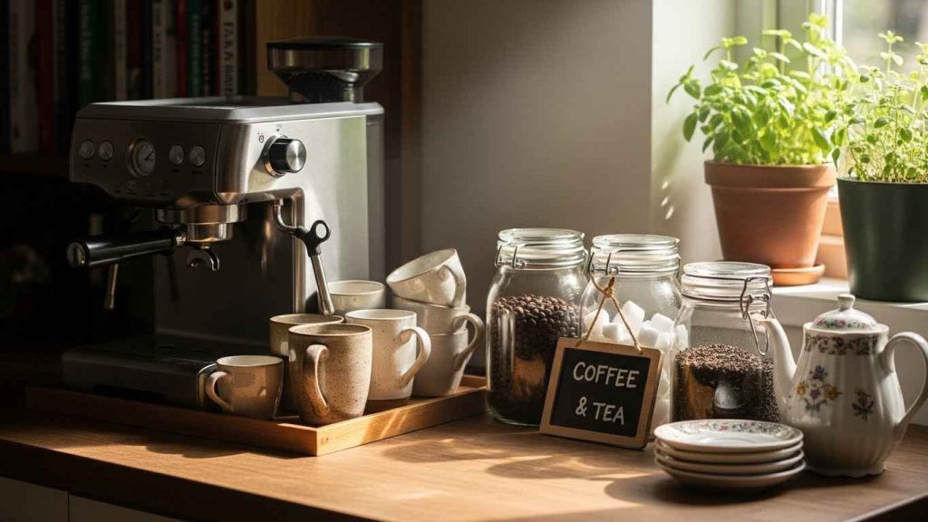 Creating a Coffee and Tea Station