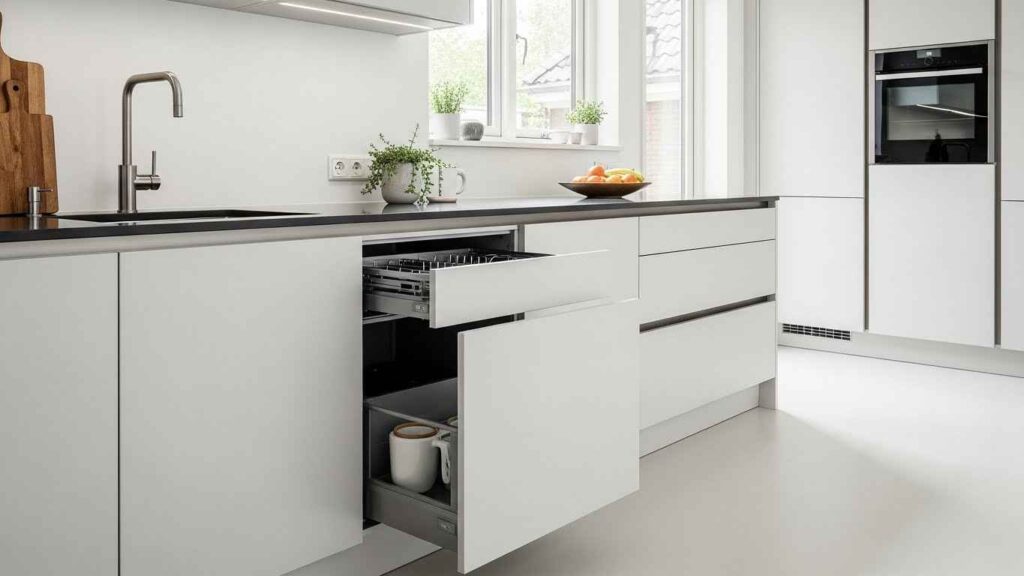 Custom-Panel Dish Drawers