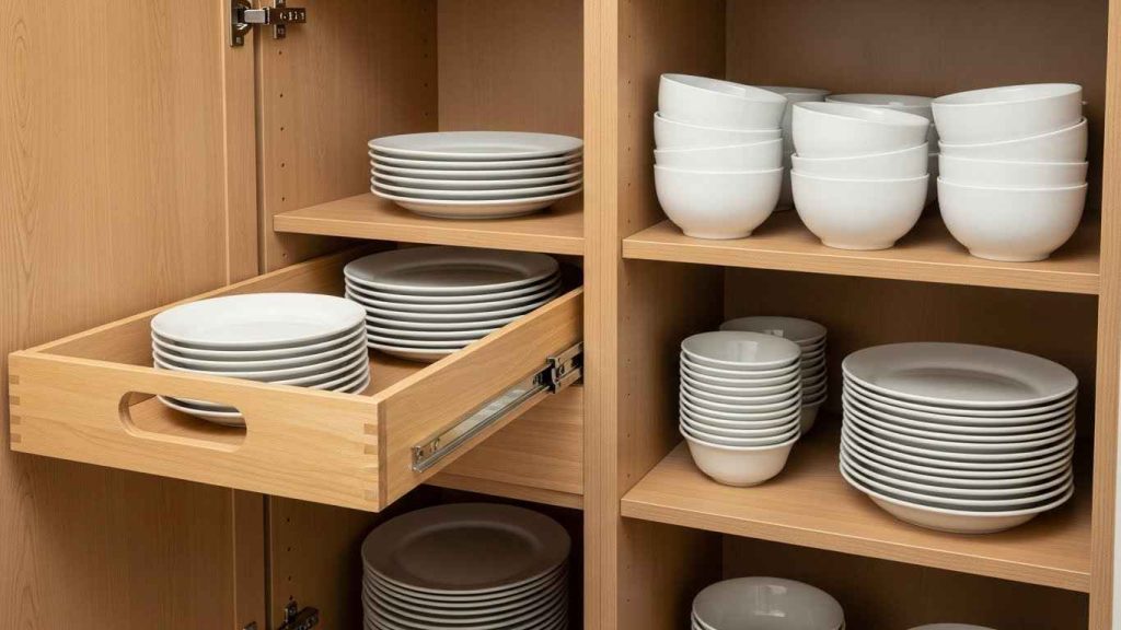 DIY Sliding Cabinet Organizers