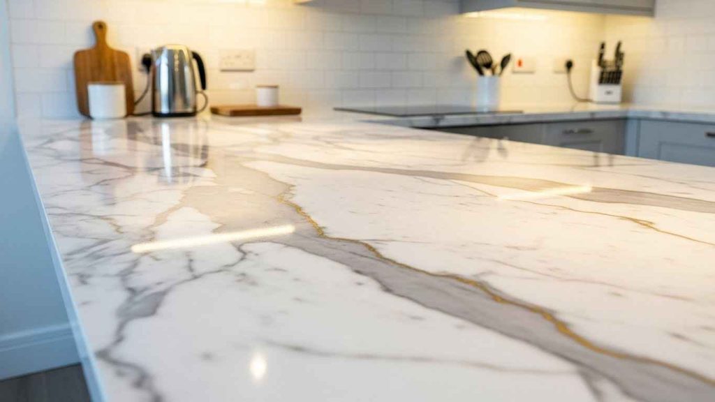 DIY a Faux Marble Countertop