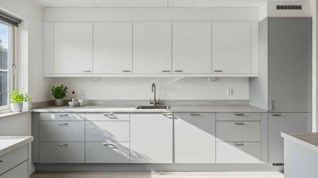 DIY a Trendy Two-Tone Cabinet Look