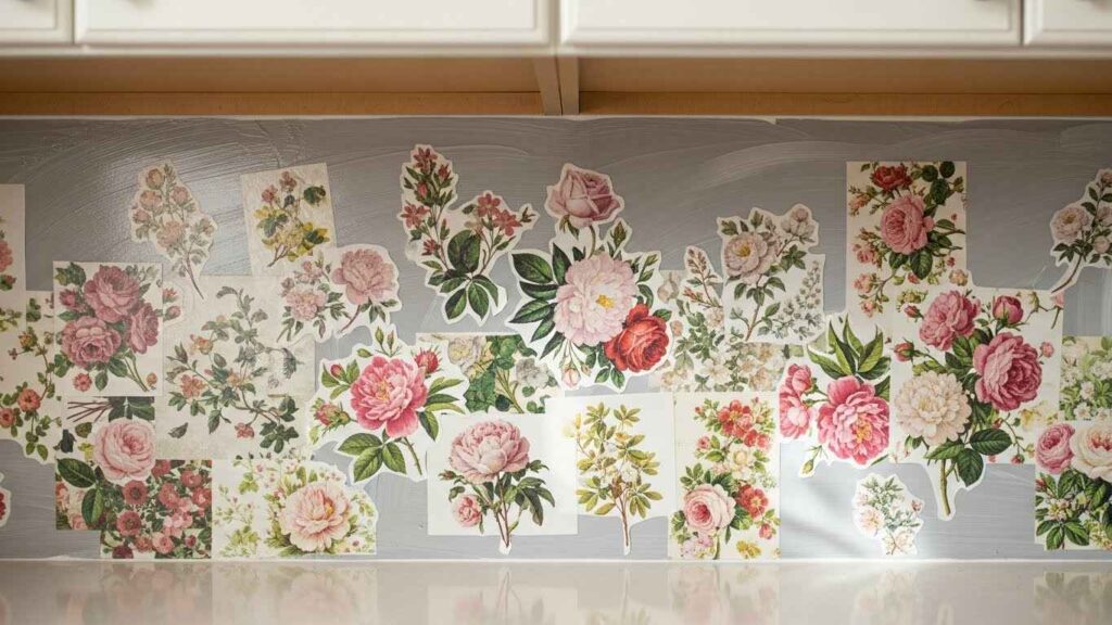 Decoupage with Vintage Florals
