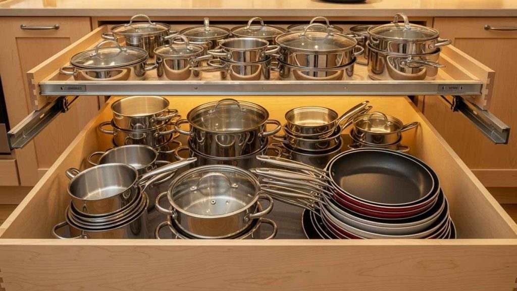 Deep Drawers for Pots and Pans