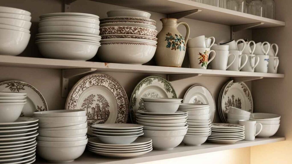 Displayed Heirloom Pieces