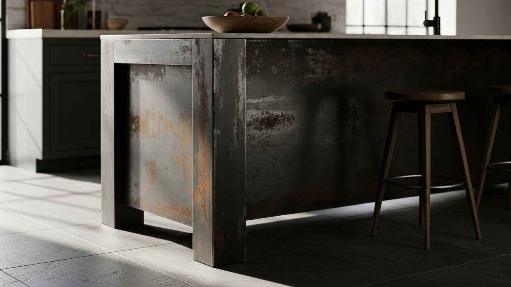 Distressed Metal Patina Finish