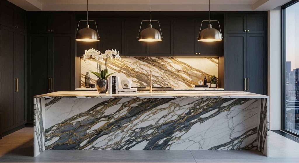 Dramatic Calacatta Gold Island