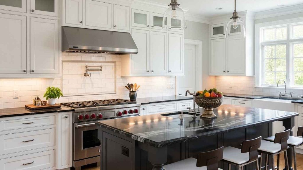 Dramatic Dark Countertops