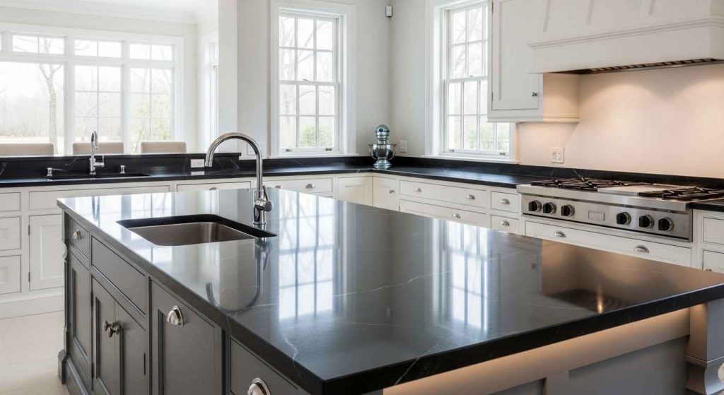 Dramatic Dark Stone Counters