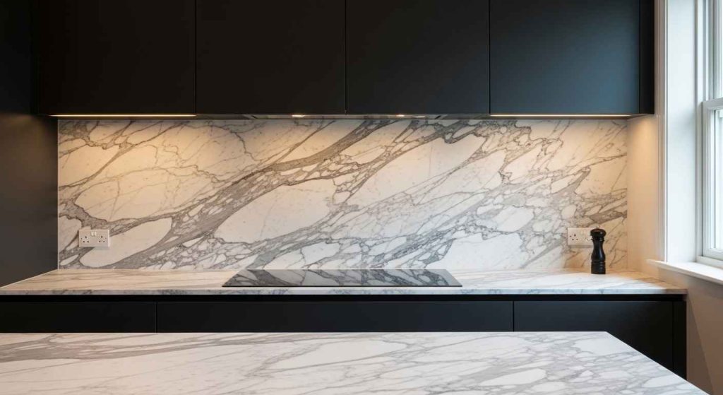 Dramatic Stone Slab Backsplashes