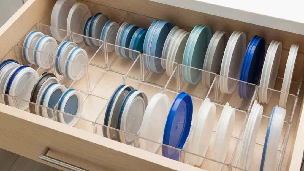 Drawer Organizers for Lids and Containers