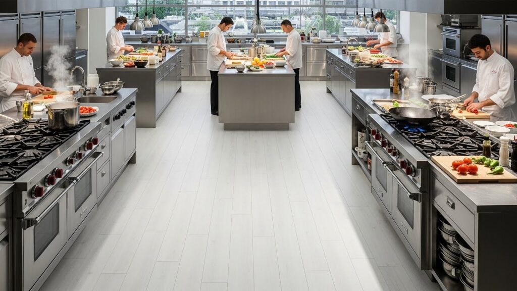 Durable White Luxury Vinyl Plank