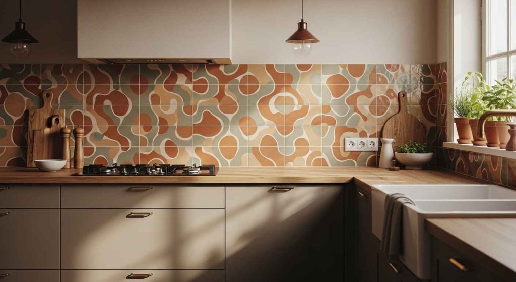 Earthy Tones and Organic Shapes