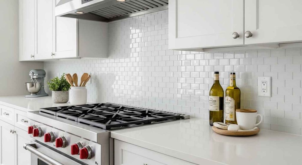 Easy-to-Clean Glass Tile Wall