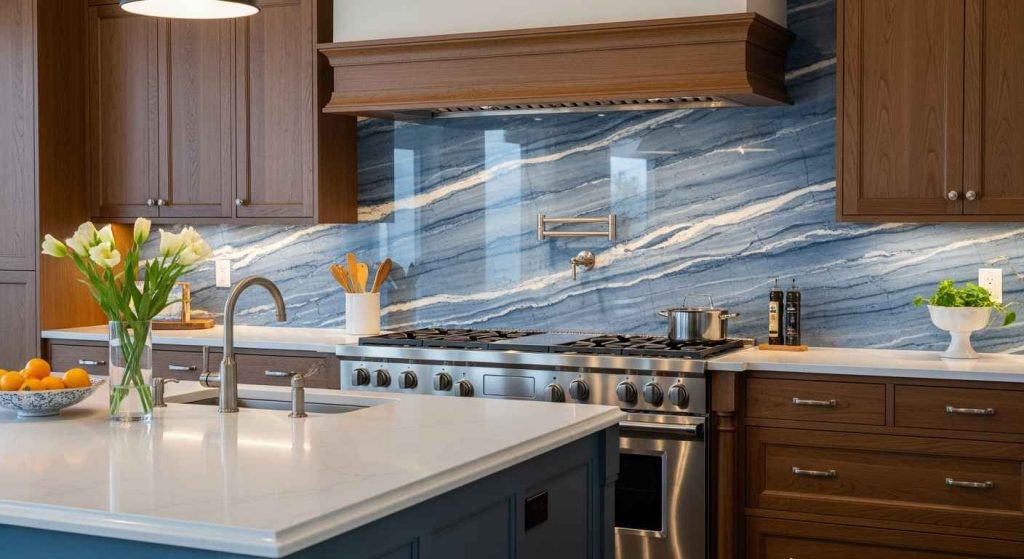 Elegant Blue Marble Slabs