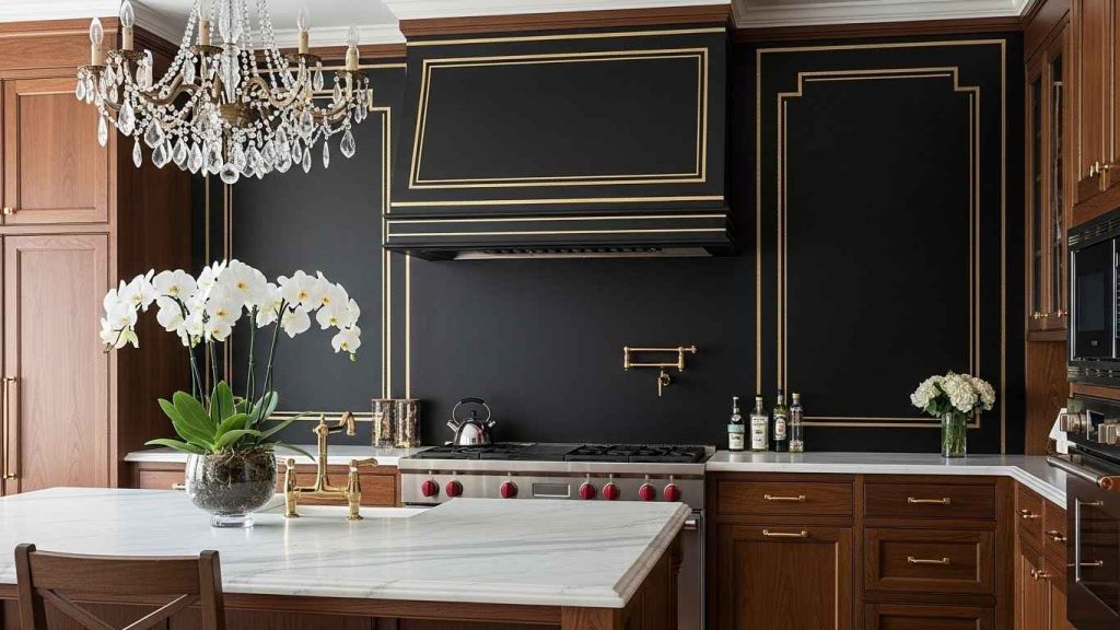 Elegant Chalkboard with Gold Accents