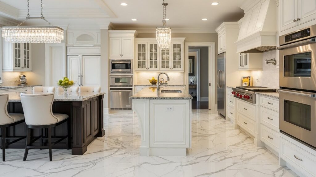 Elegant White Carrara Marble