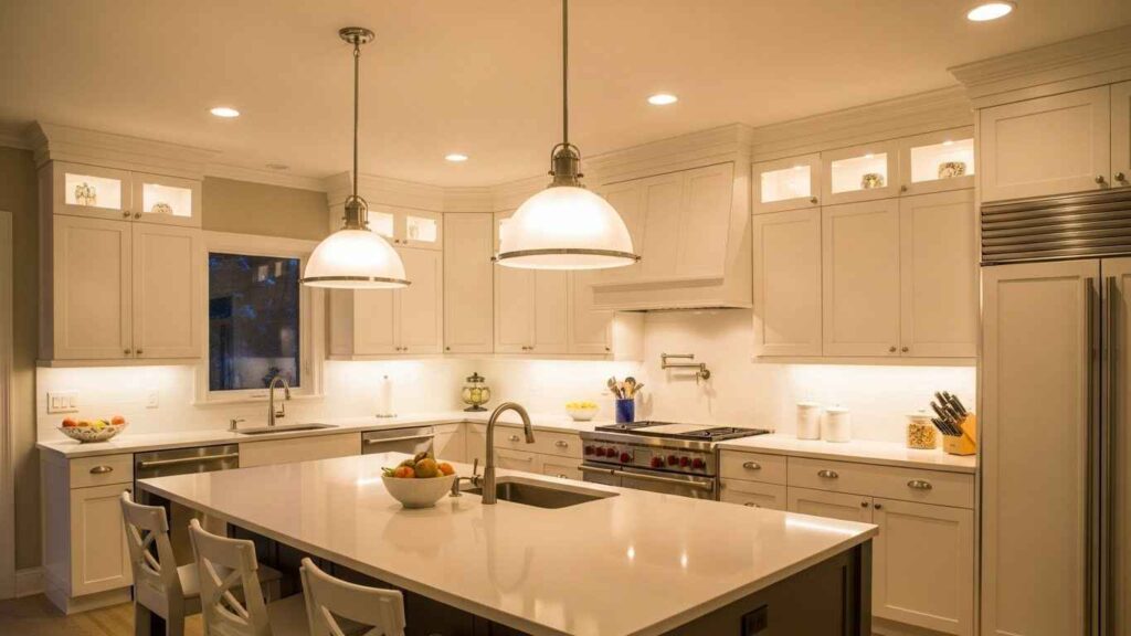 Elevated White Kitchen Lighting Ideas