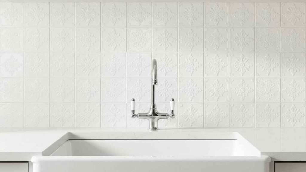 Embossed Ceramic Tile Details