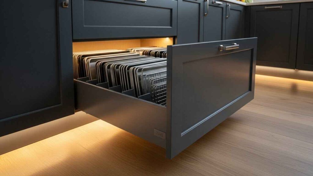 Employ Under-Cabinet and Toe-Kick Drawers
