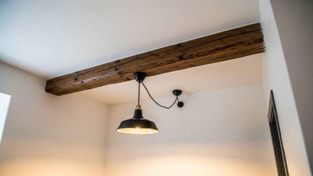 Exposed Wooden Ceiling Beams