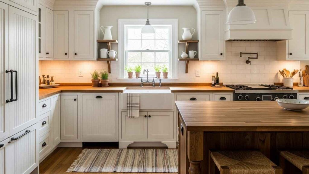 Farmhouse Charm with Shaker Style