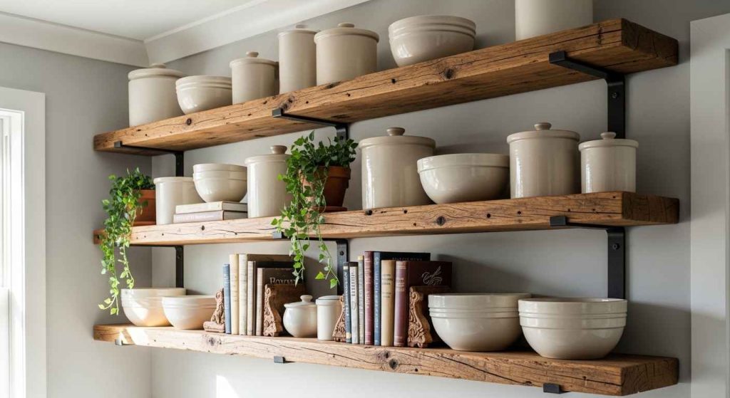 Farmhouse Open Shelving