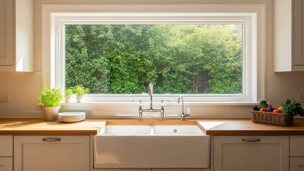 Farmhouse Sink with a Picture Window