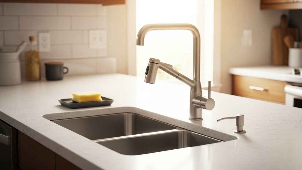 Faucets with Integrated Soap Dispensers