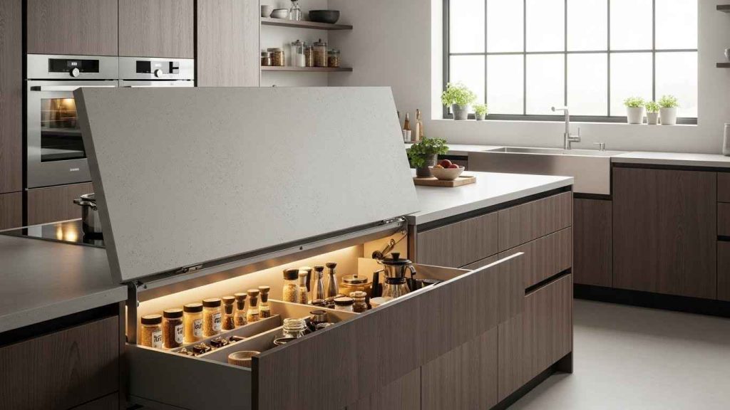 Flip-Up Kitchen Worksurfaces