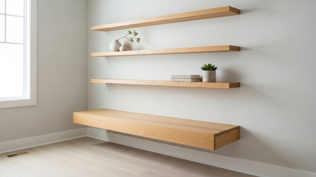 Floating Shelves & Seating