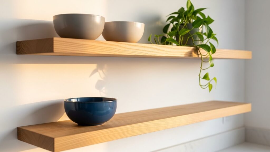 Floating Wooden Shelves